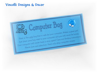 Computer Bug -  Set of 4-computer bug, bug, computer, geek
