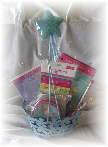 Fairy Gift Basket-fairy, gift basket, girl,