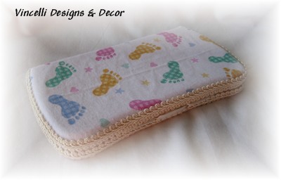 Travel Baby Wipe Container - Footprints-baby, wipe, babywipes, travel,