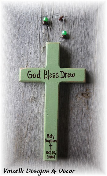 Baptism Cross - Green-baptism, green, boy, religious, baby,