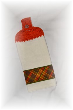 Crocheted Hand Towel - Fall Colors-hand towel, towel, kitchen, crochet,