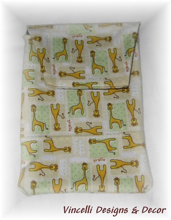 Diaper & Wipe Cloth Travel Pouch - Giraffe
