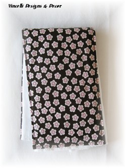 Burp Cloth - Pink Flowers
