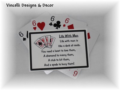 "Life With Men" Magnets -  Set of 4